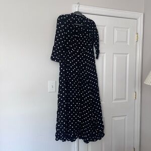 Zara button down maxi dress